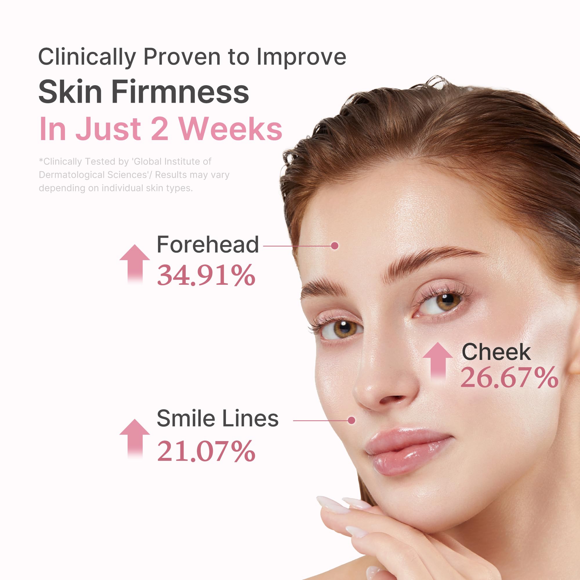 Naturally pink serum tinted by vitamin B12 for radiance and skin renewal