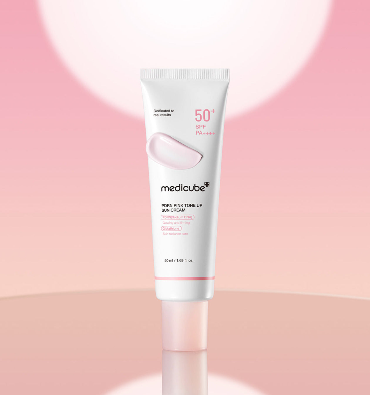 Daily tone-correcting sun cream for radiant, natural-looking skin