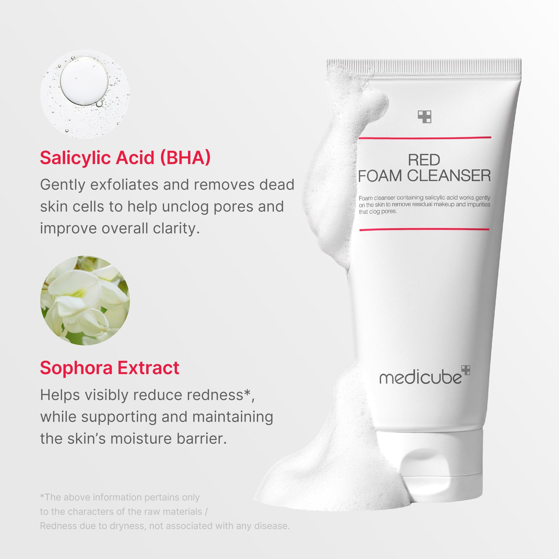 Rich, moist foam that removes makeup and impurities without drying the skin