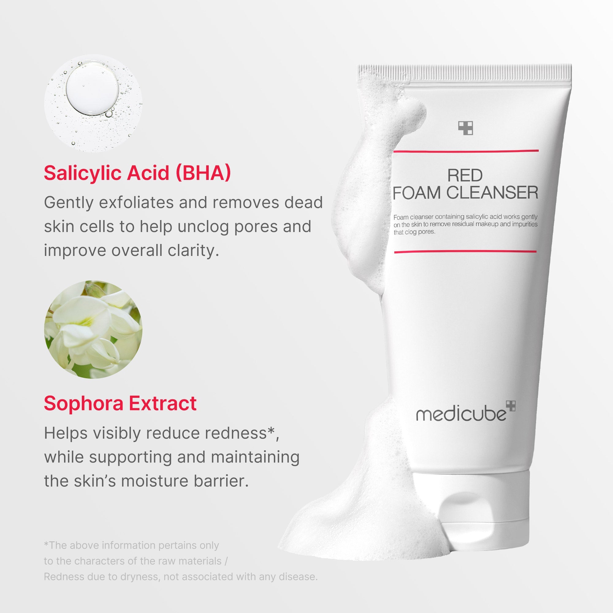 Rich, moist foam that removes makeup and impurities without drying the skin