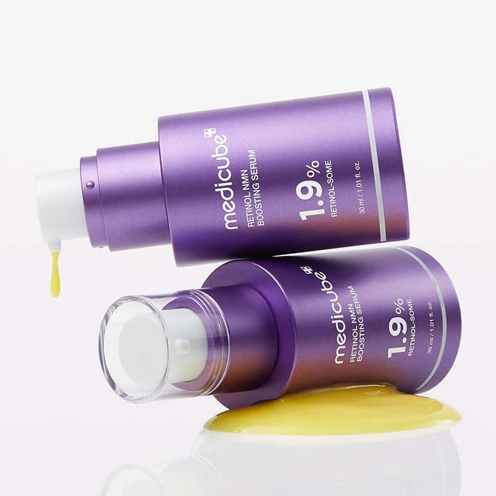 Retinol NMN Boosting Serum improves the look of elasticity and texture