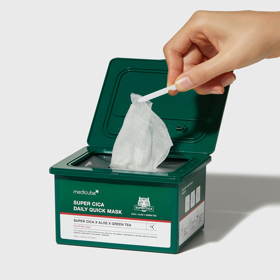 60-second soothing sheet mask with centella asiatica and tea tree extract