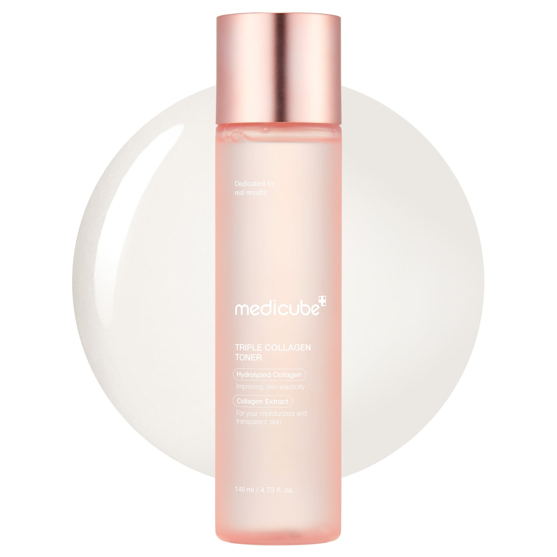 Medicube Triple Collagen Toner 140ml, a hydrating Korean toner for plump, glowing skin