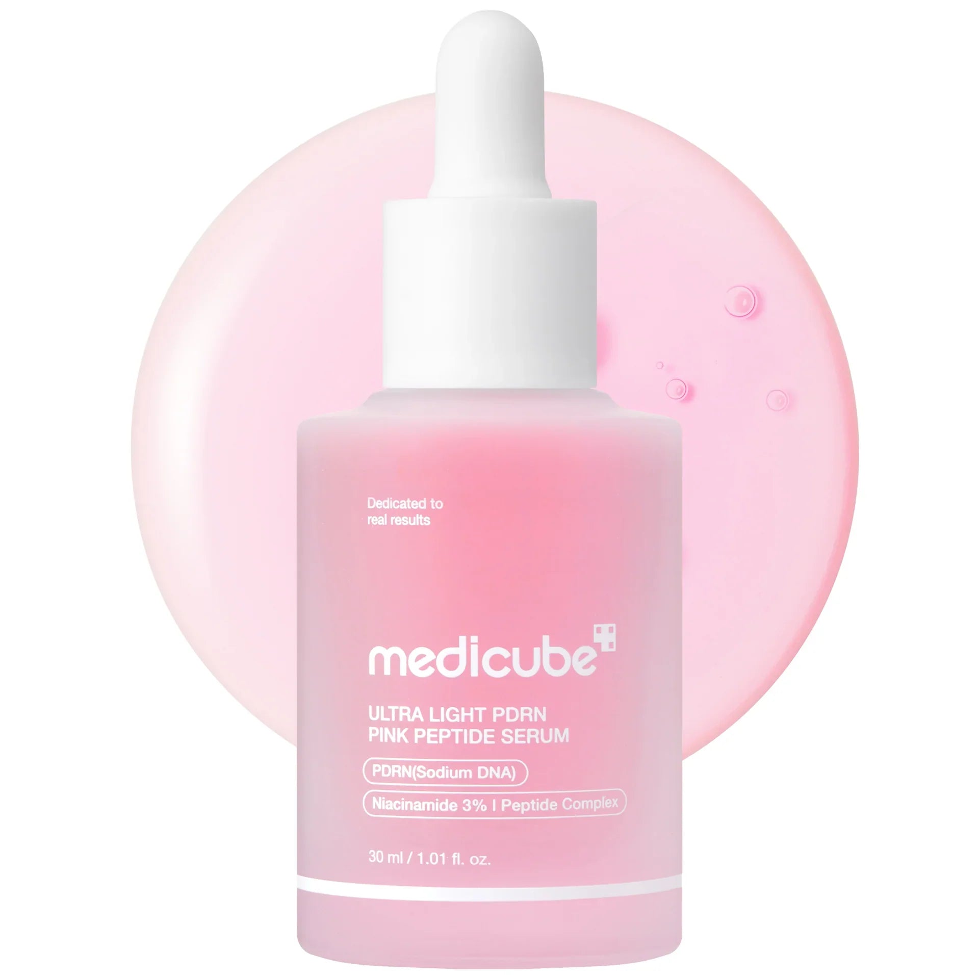Medicube Ultra Light PDRN Pink Peptide Serum for firming, glow and lightweight hydration