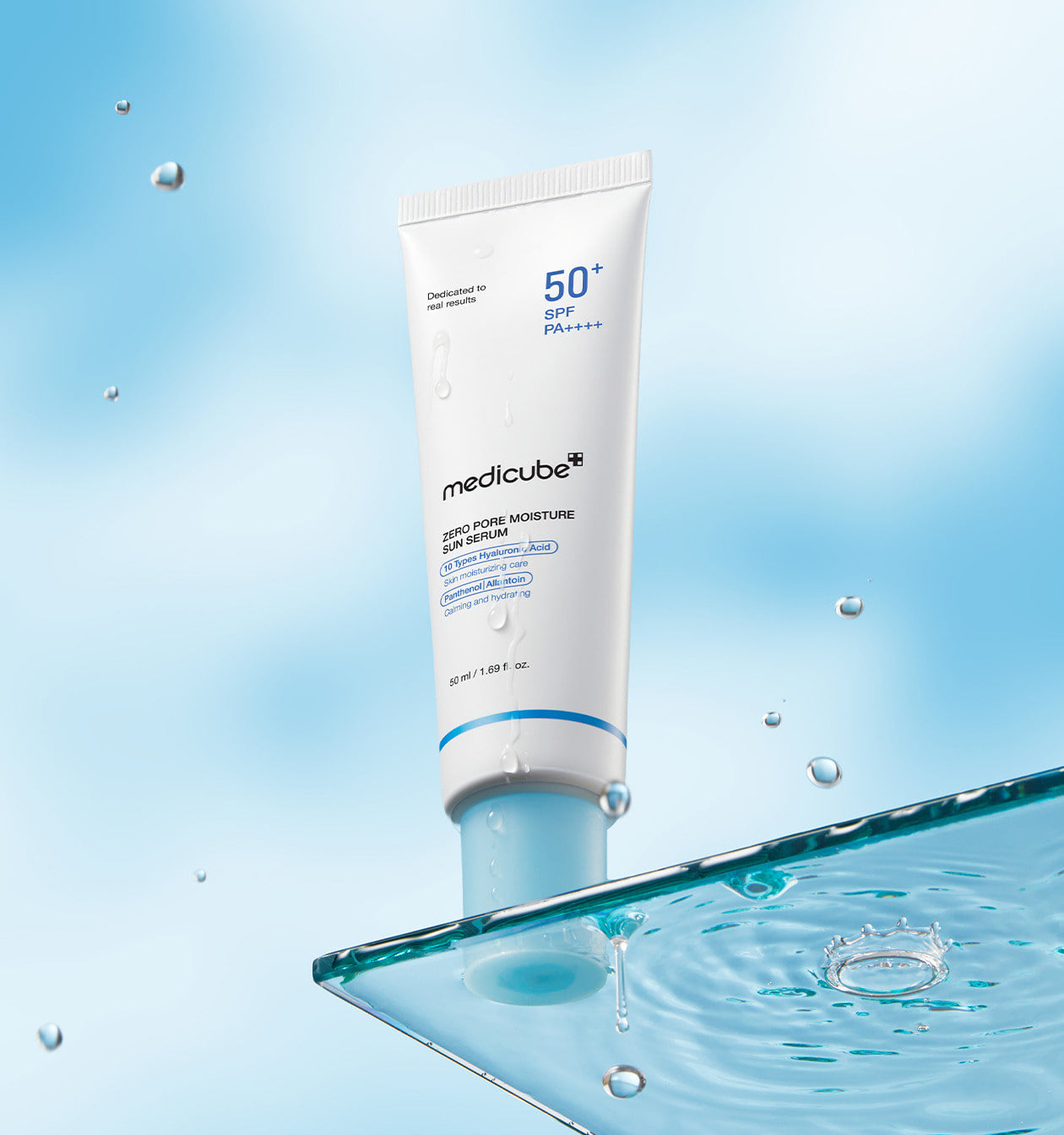 Zero Pore Moisture Sun Serum offers UV protection with lightweight pore care