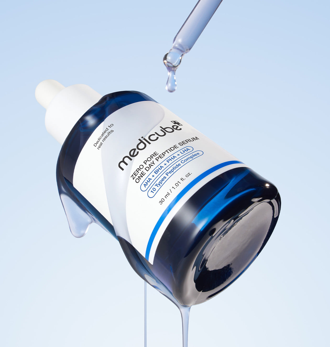 Zero Pore One Day Peptide Serum tightens the look of pores and smooths skin texture