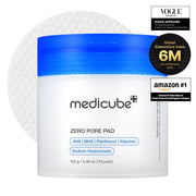 Medicube Zero Pore Pad 2.0, K-beauty number one dual-textured AHA BHA toner pads for pore and sebum care