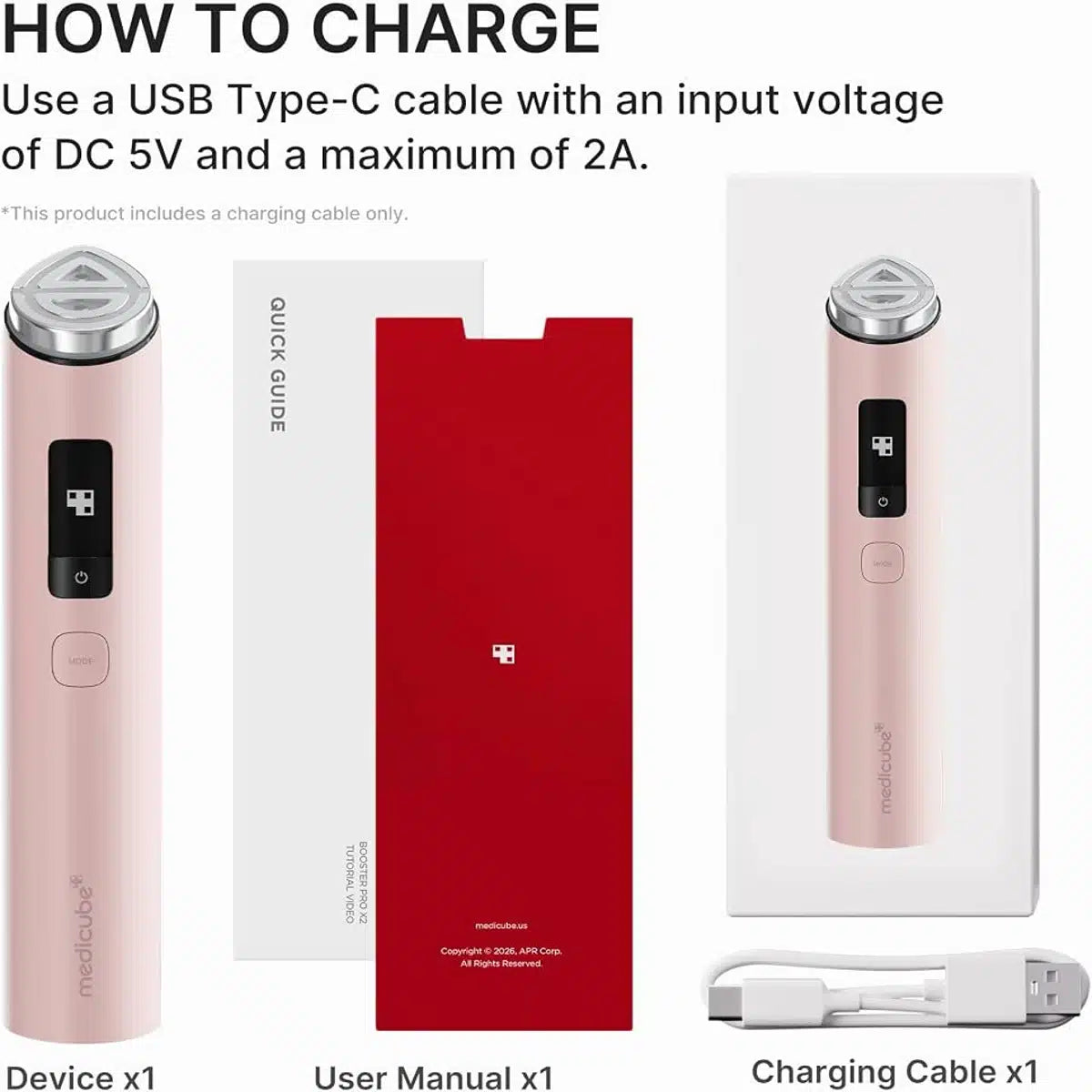 Rechargeable premium device with surgical steel head and smart app control
