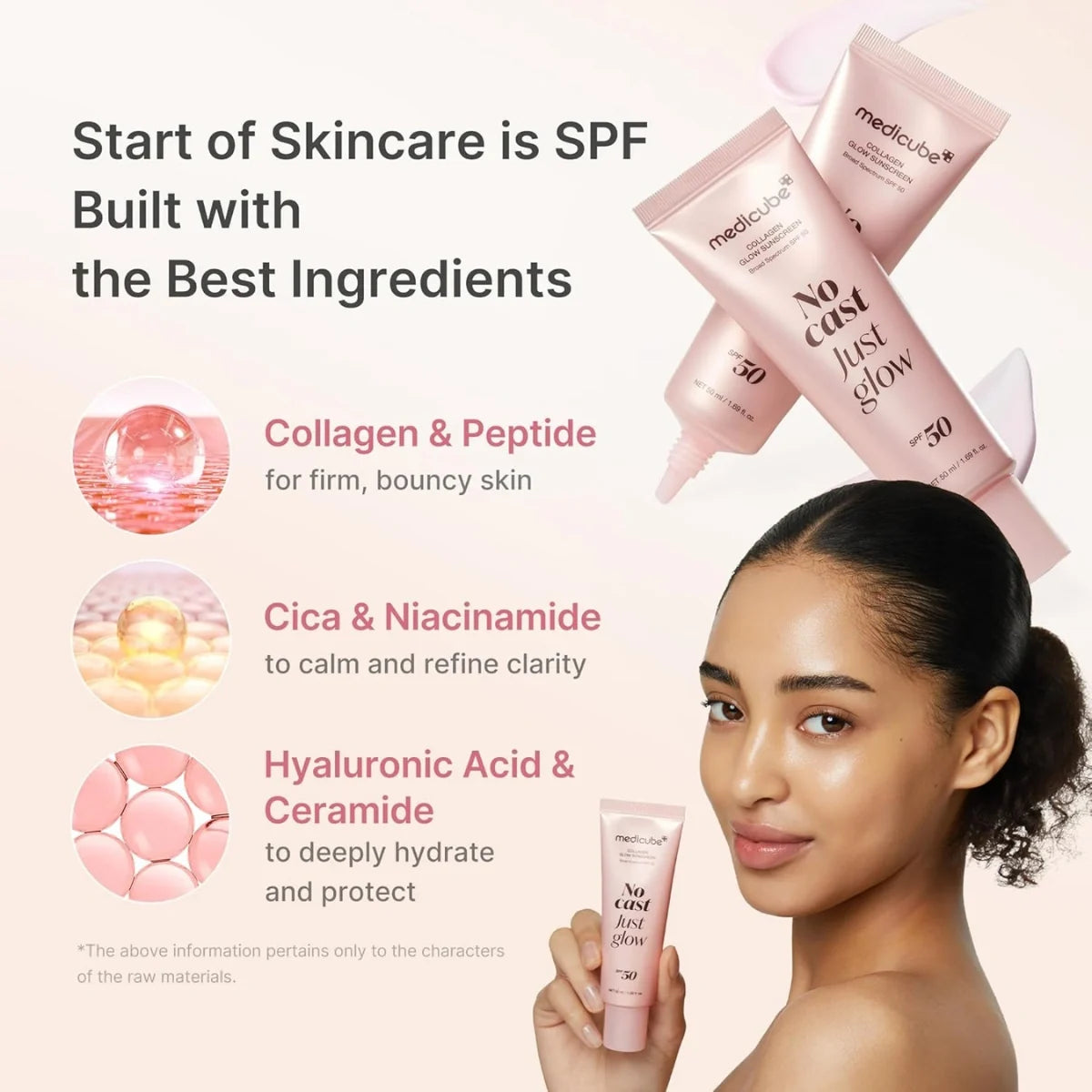 Collagen and peptides for firmer plumper-looking skin with everyday SPF protection