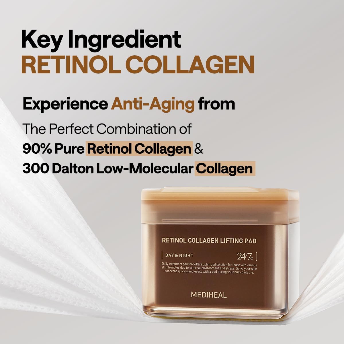 Mediheal Retinol Collagen Lifting Pad — how to use