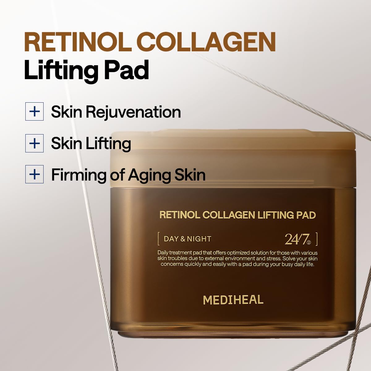 Mediheal Retinol Collagen Lifting Pad — textured pad