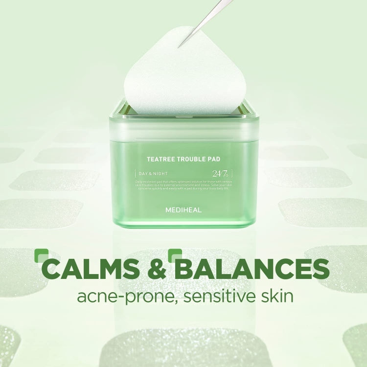 Mediheal TeaTree Trouble Pad — textured pad