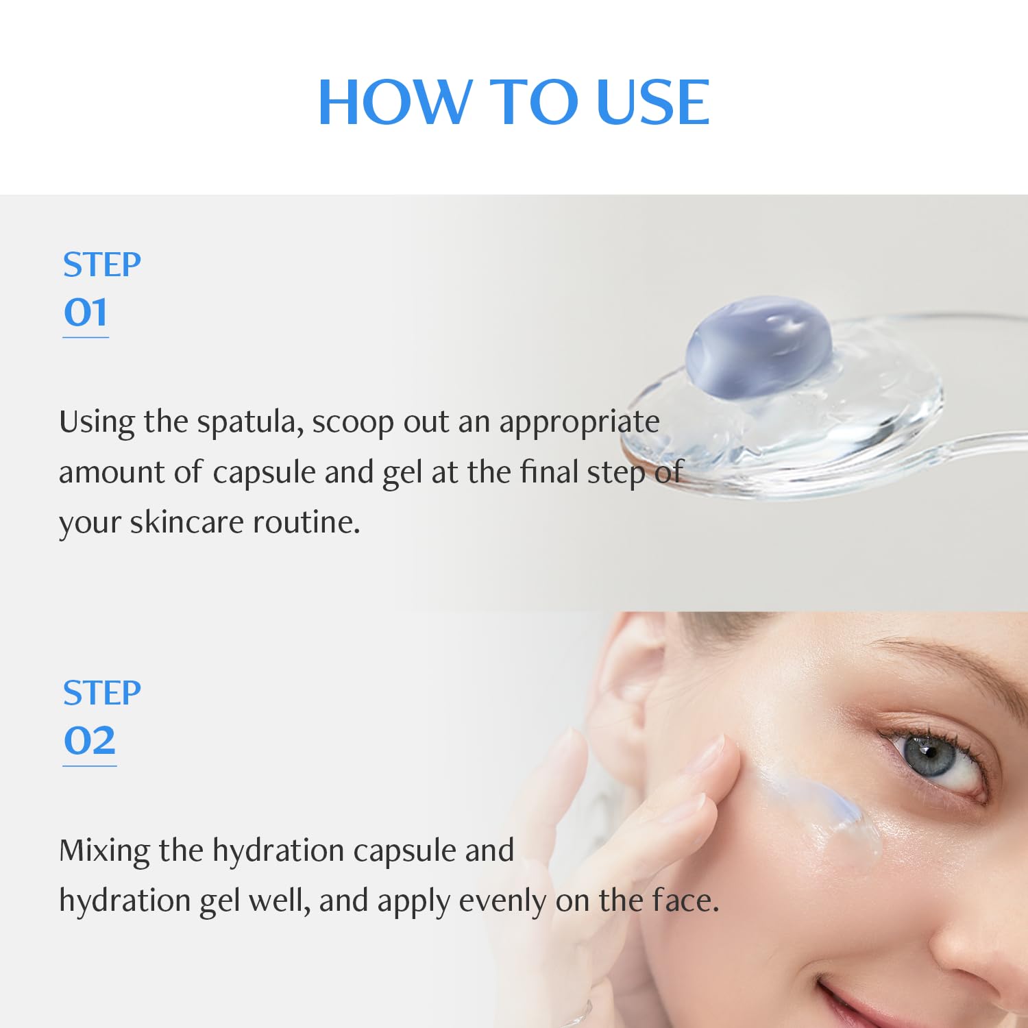 MEDITHERAPY Bluelayer Double Water Cream — how to use: apply as the last step of skincare