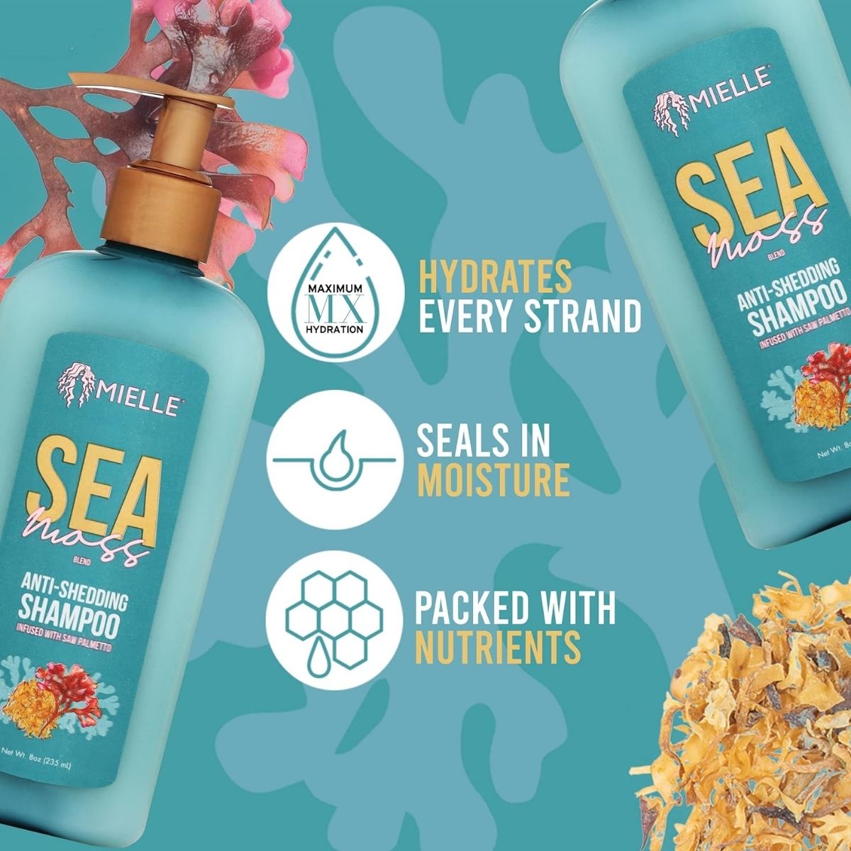 Mielle Organics Strengthening Shampoo — product texture