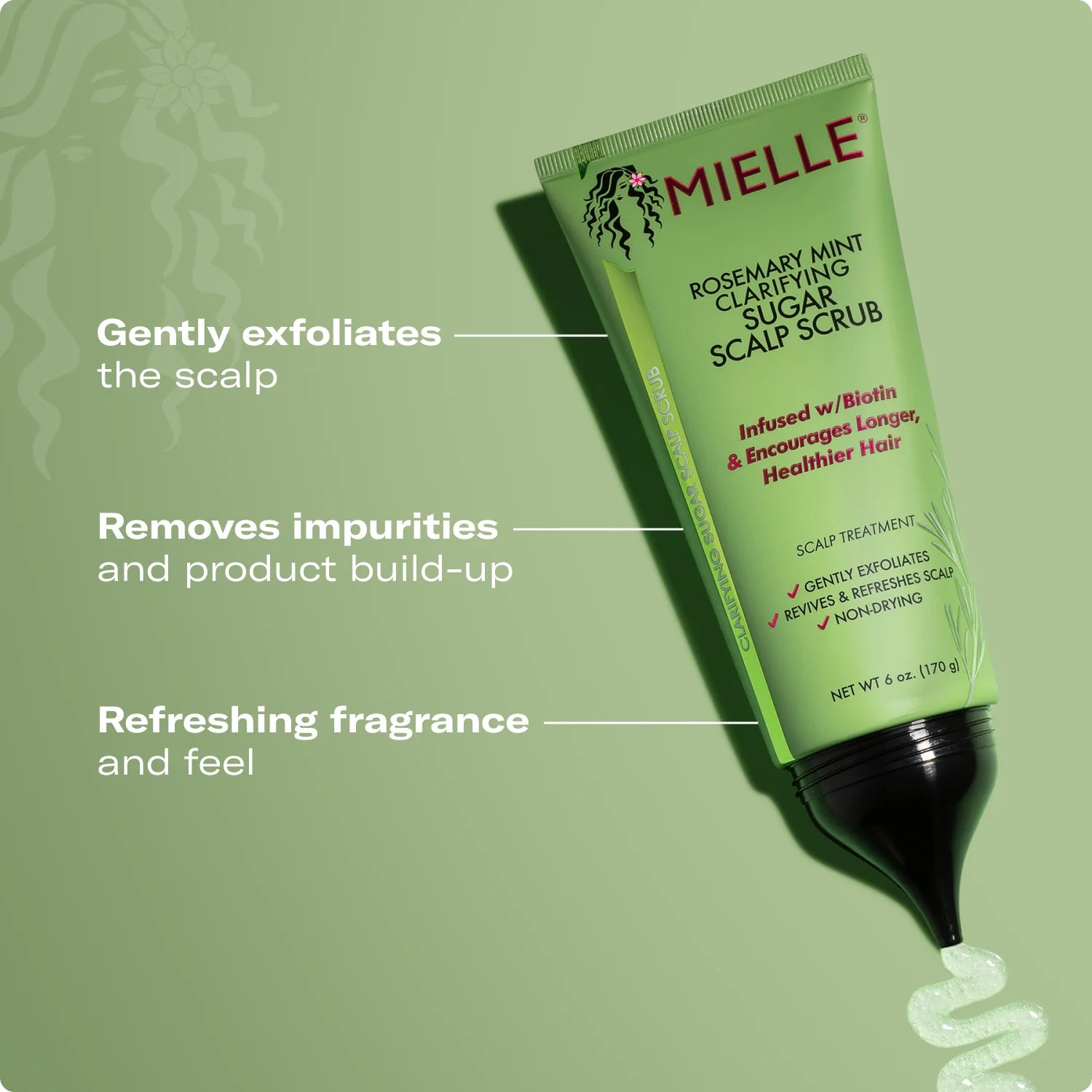 Mielle Rosemary Mint Clarifying Sugar Scalp Scrub — how to use