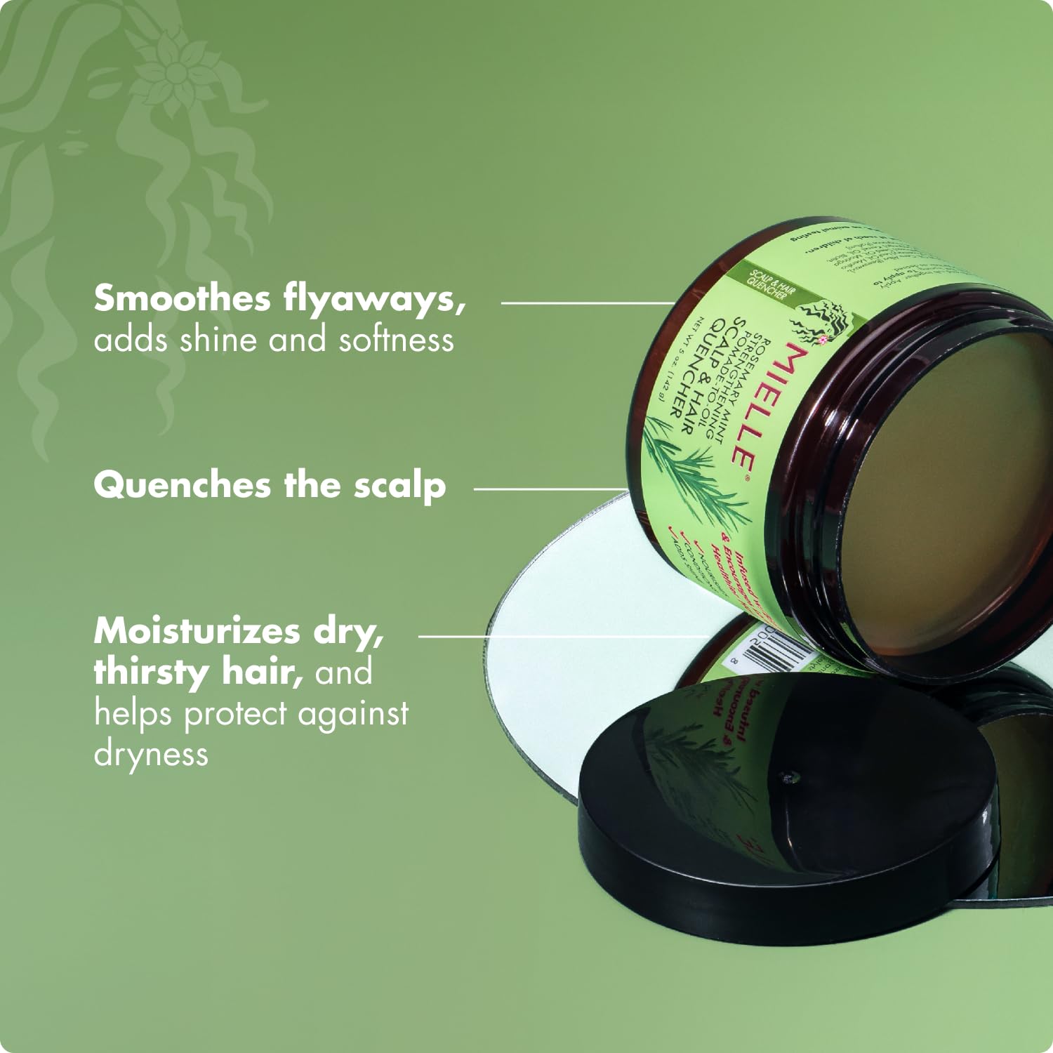 Mielle Rosemary Mint Pomade-to-Oil Scalp & Hair Quencher — rosemary mint complex