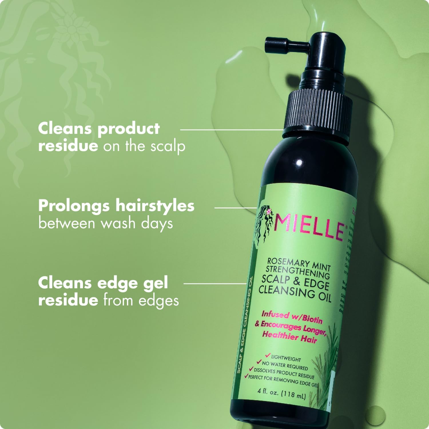 Mielle Rosemary Mint Scalp & Hair Strengthening Cleansing Oil — rosemary mint complex