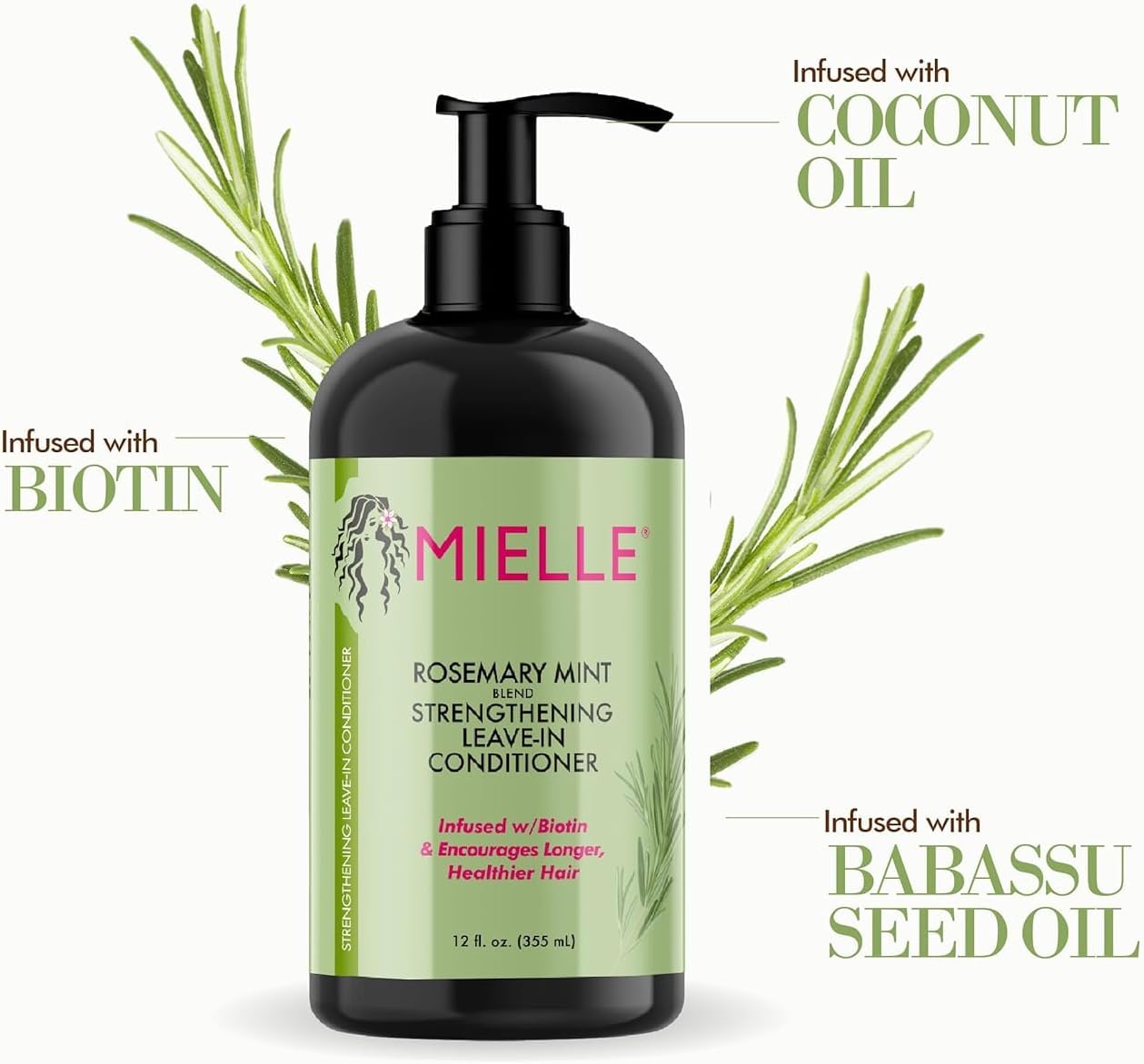 Mielle Rosemary Mint Strengthening Conditioner — product texture