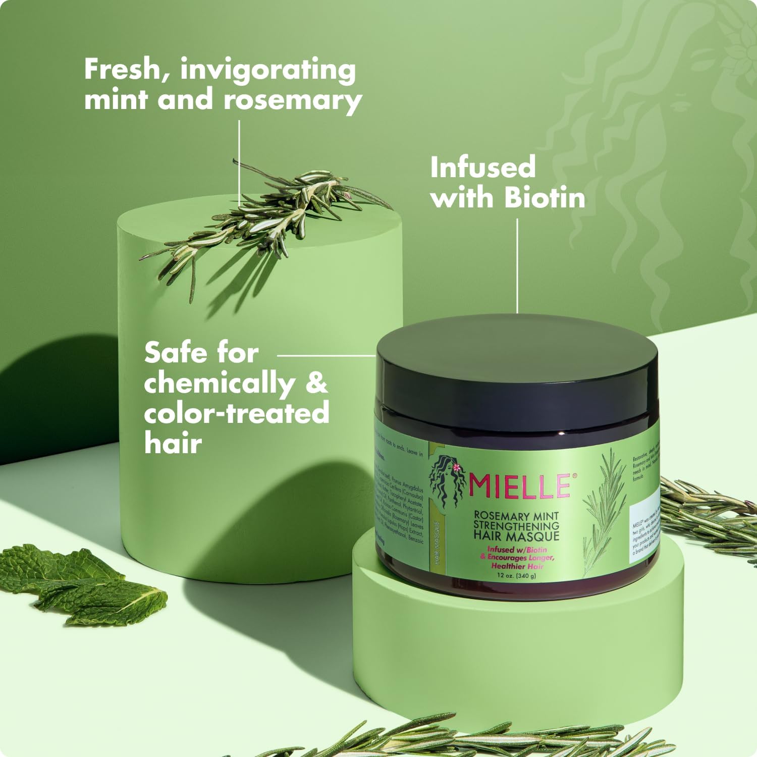 Mielle Rosemary Mint Strengthening Hair Masque — how to use