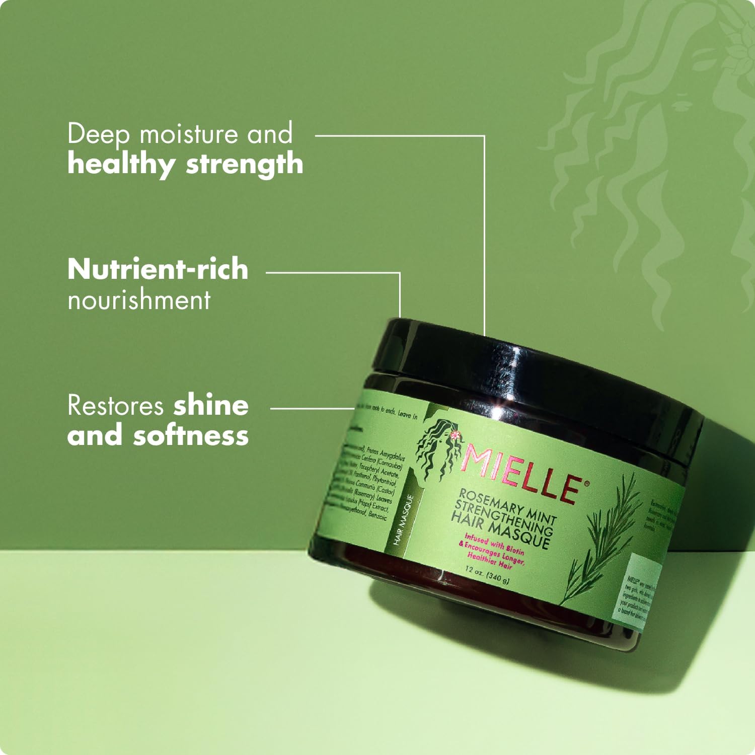 Mielle Rosemary Mint Strengthening Hair Masque — rosemary mint complex