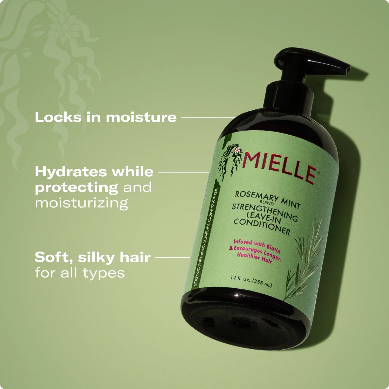 Mielle Rosemary Mint Strengthening Leave-In Conditioner — rosemary mint complex