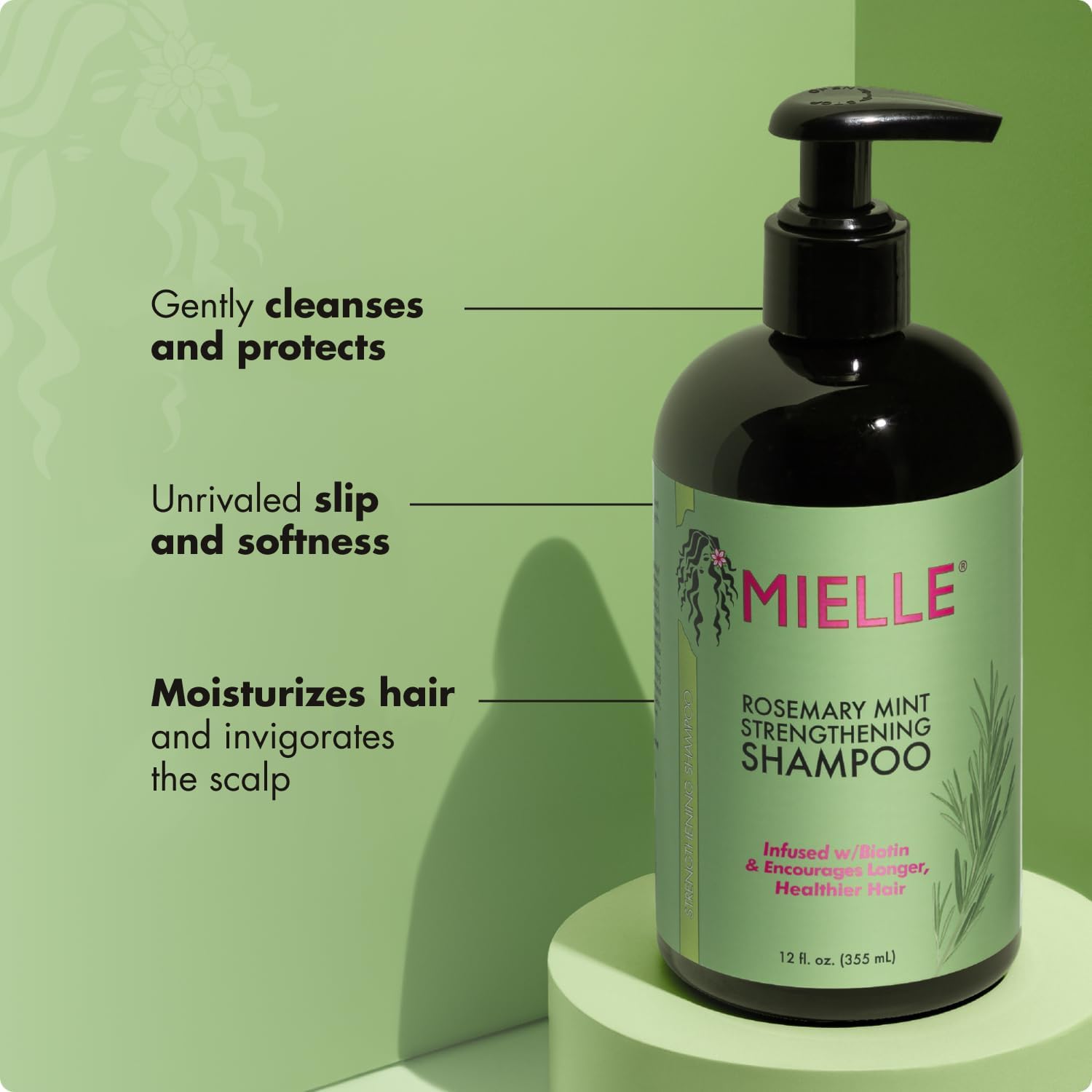 Mielle Rosemary Mint Strengthening Shampoo — rosemary mint complex