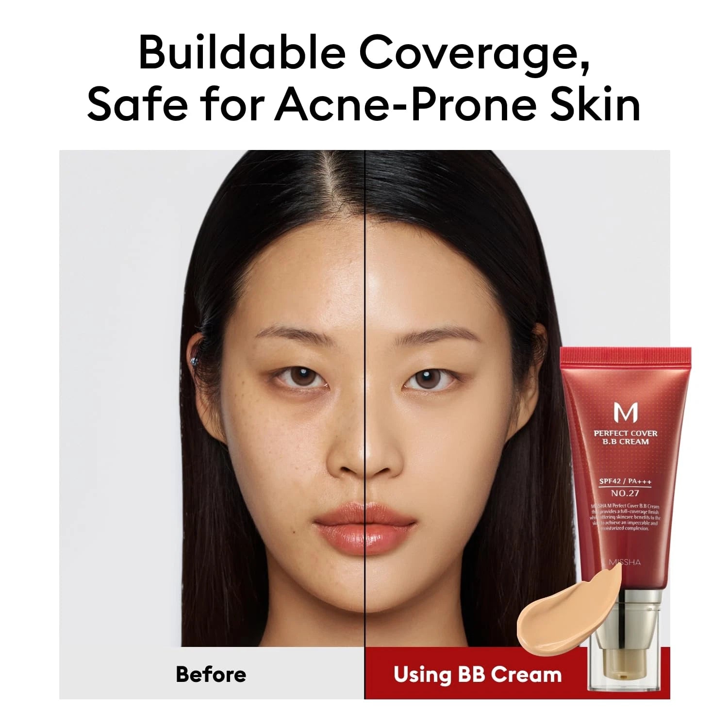 MISSHA M Perfect Covering BB Cream — coverage