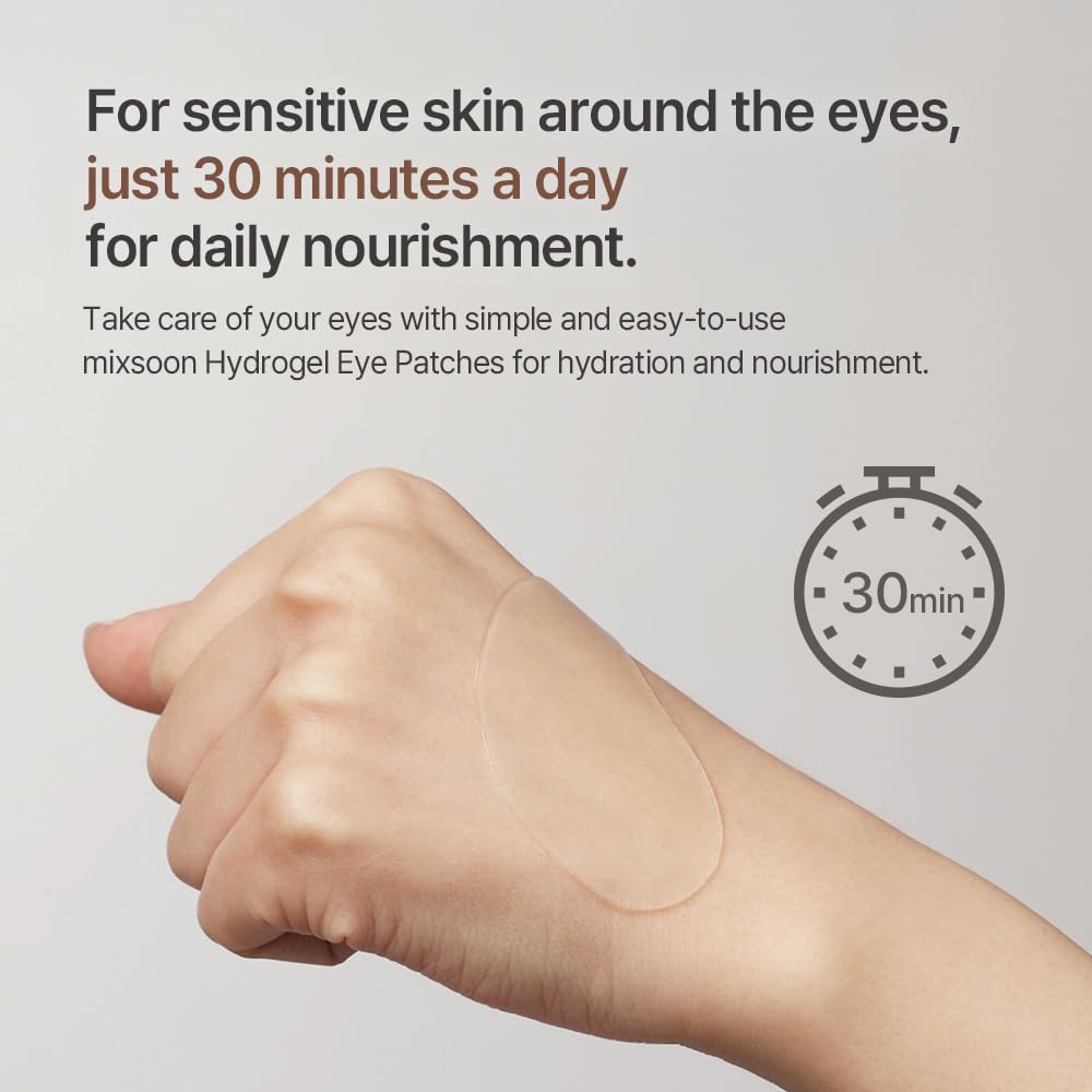 mixsoon Bean Hydrogel Eye Patch — application