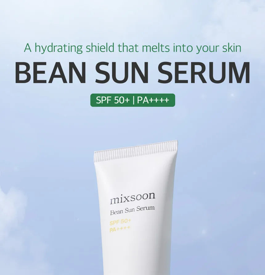 mixsoon Bean Sun Serum — no white cast