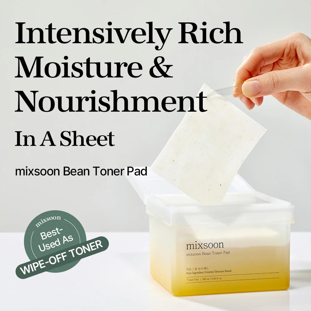 mixsoon Bean Toner Pad — textured pad