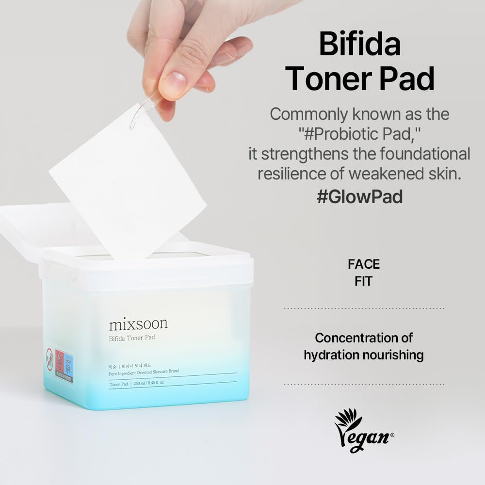 mixsoon Bifida Toner Pad — textured pad