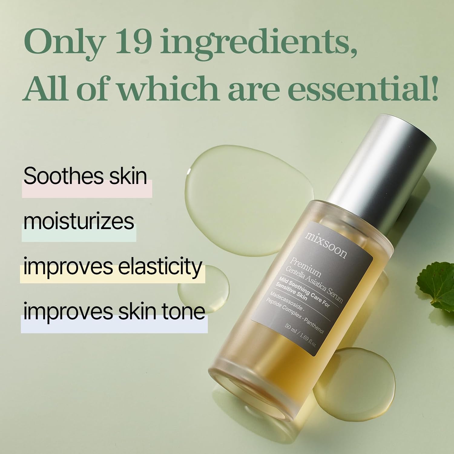 mixsoon Premium Centella Asiatica Serum — application