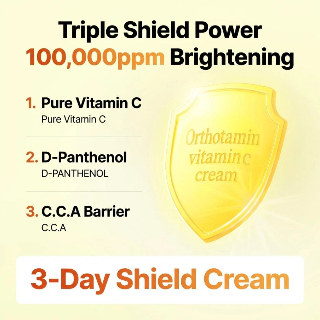 mommy care Orthotamin Vitamin C Cream — daily routine