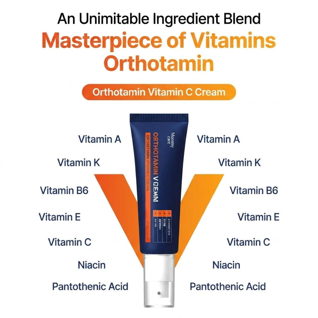 mommy care Orthotamin Vitamin C Cream — brighter even skin