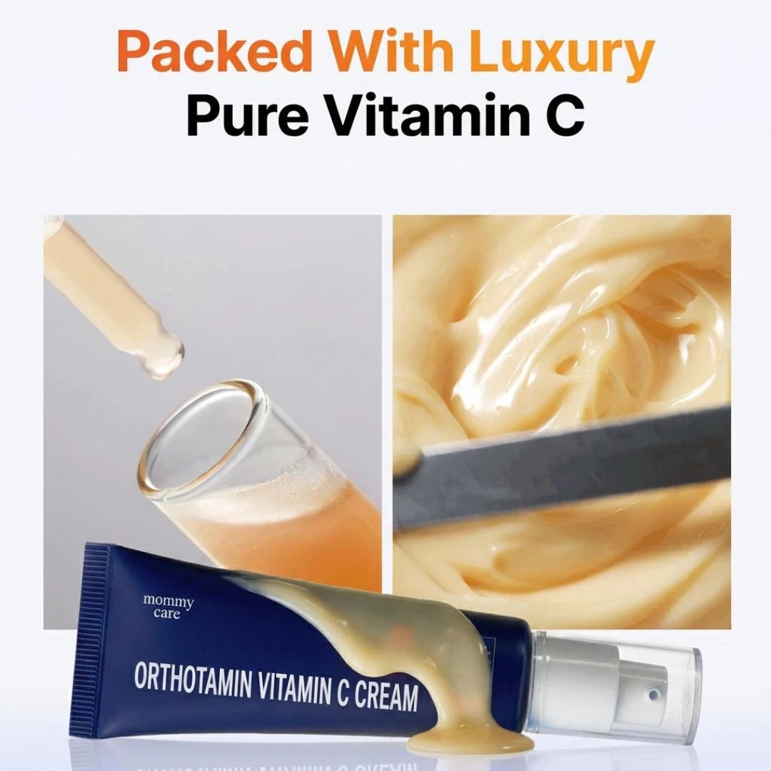 mommy care Orthotamin Vitamin C Cream — swatch