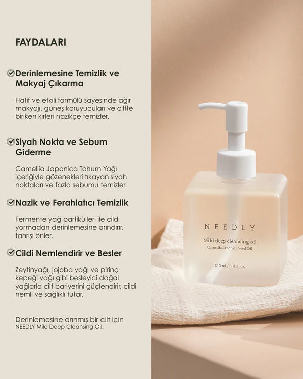 NEEDLY Mild Deep Cleansing Oil — clean soft skin
