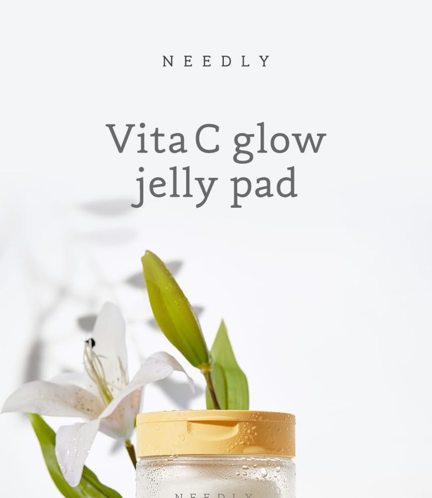 NEEDLY Vita C Glow Jelly Pad — textured pad