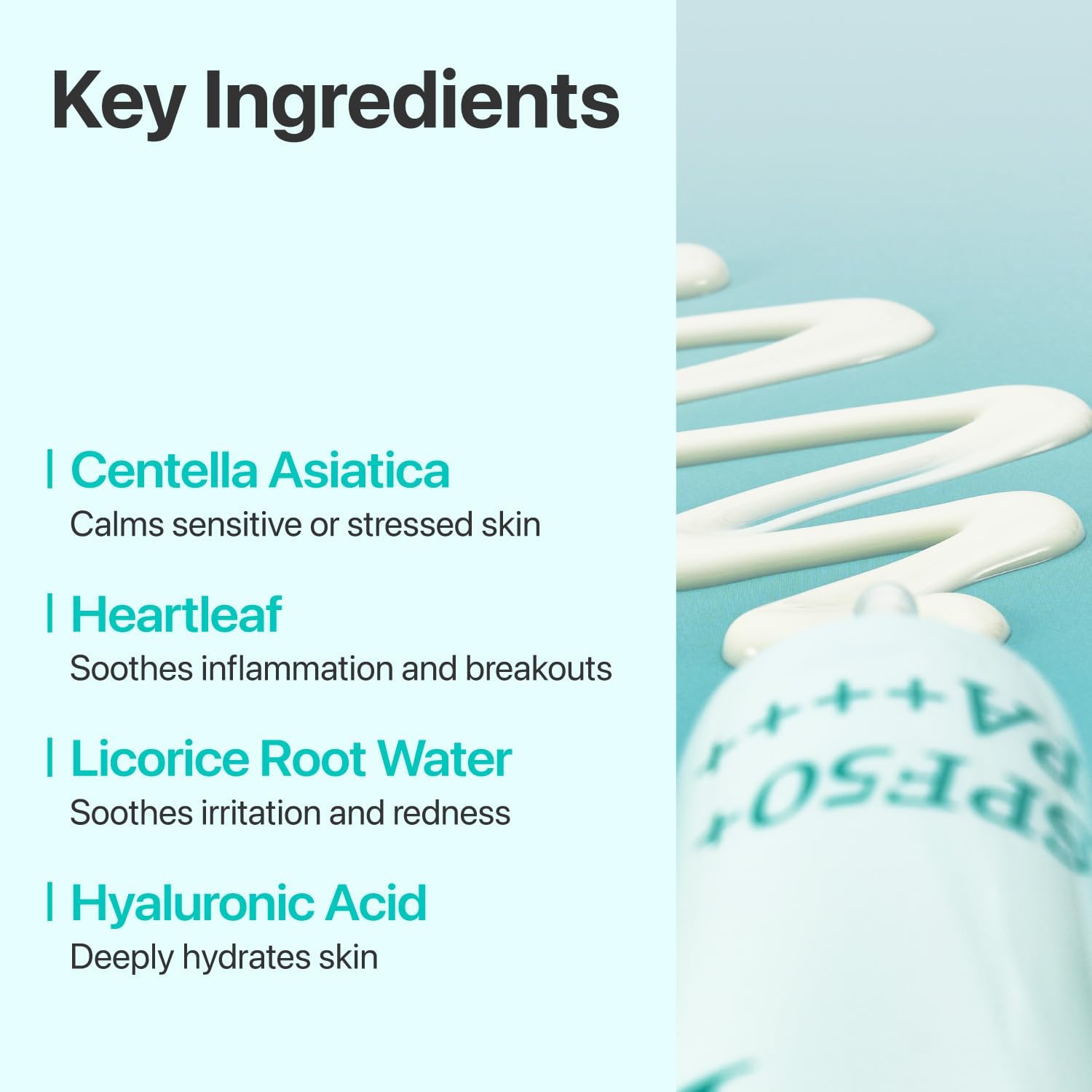 Numbuzin No.1 Clear Filter Sun Essence SPF50+ PA++++ — hydrates while it protects for comfortable skin