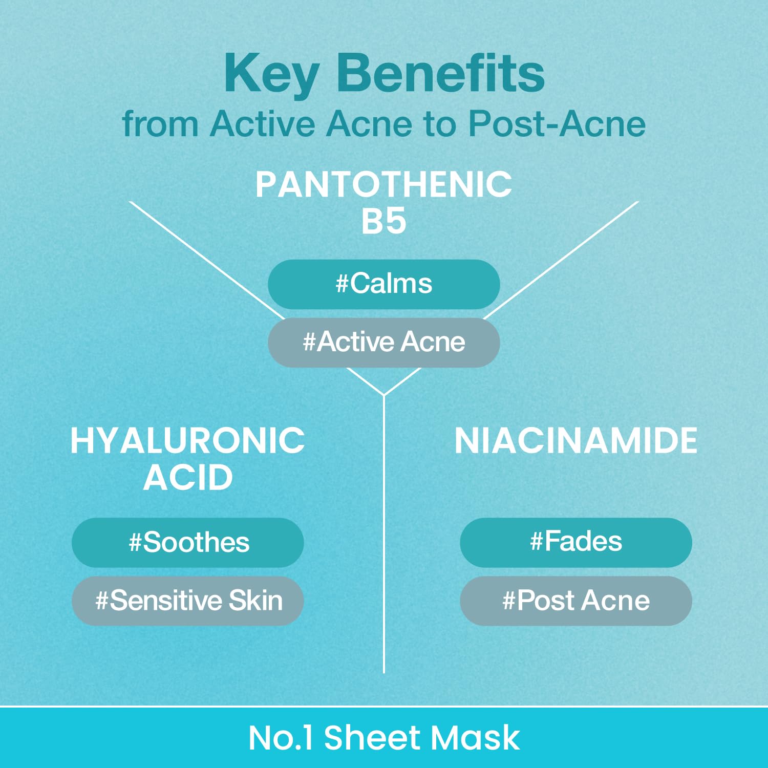 Numbuzin No.1 Pantothenic B5 Hyaluronic Active Clear Mask — helps strengthen the moisture barrier