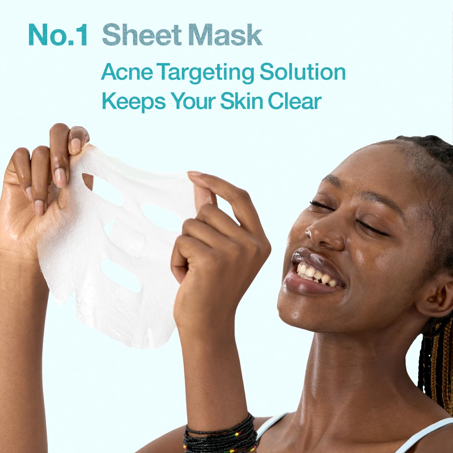 Numbuzin No.1 Pantothenic B5 Hyaluronic Active Clear Mask — how to use: apply to clean skin for 15–20 minutes, then pat in