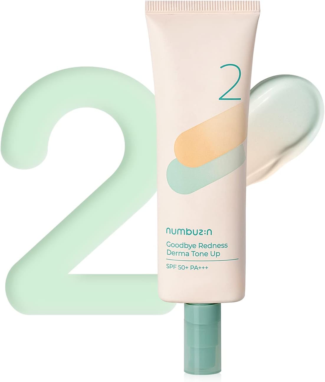 Numbuzin No.2 Goodbye Redness Derma Tone Up — redness-correcting tone-up cream