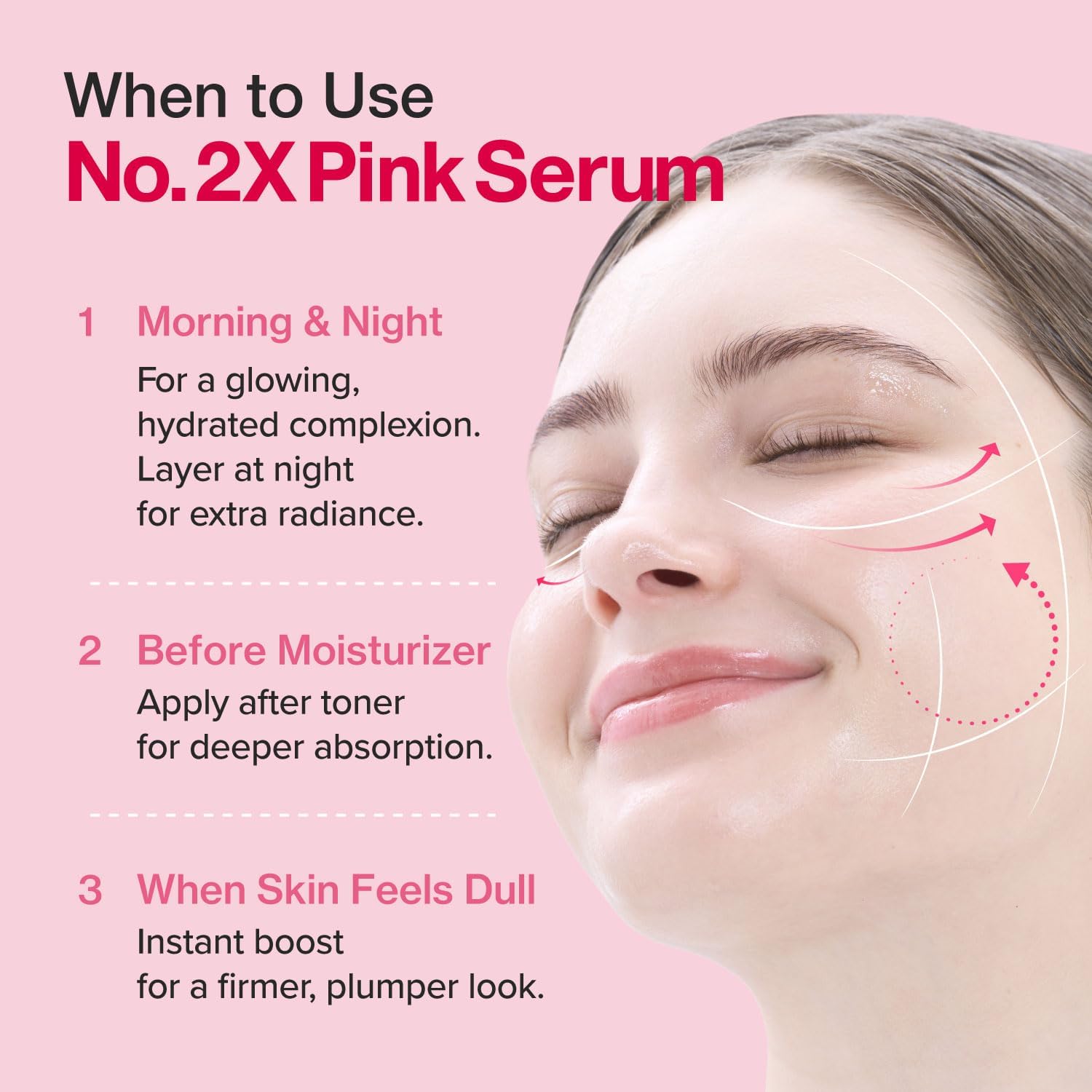 Numbuzin No.2 Rose PDRN Collagen 2X Plumping Serum — 2X PDRN and collagen plump and firm the skin