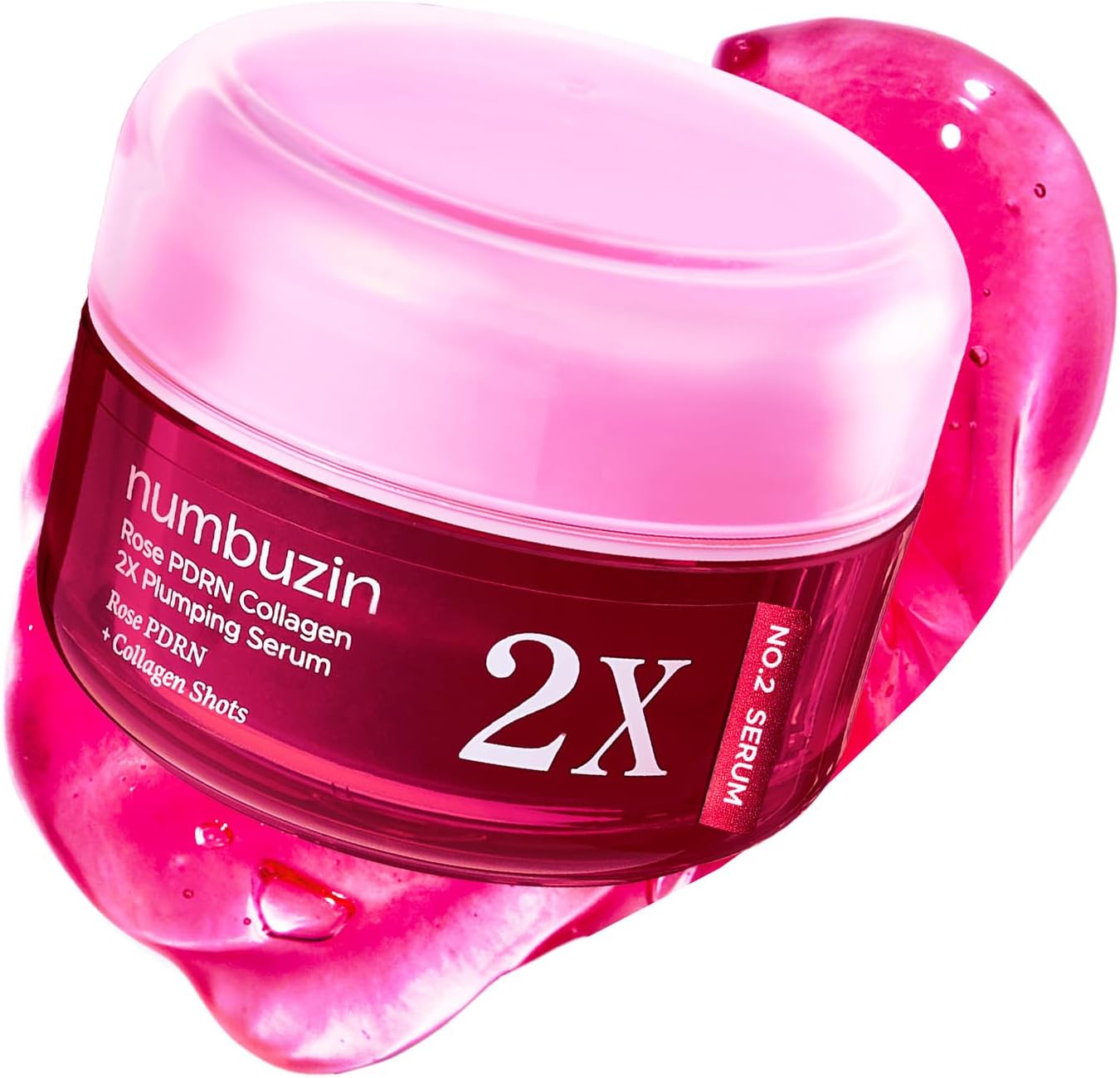 Numbuzin No.2 Rose PDRN Collagen 2X Plumping Serum — double-strength rose PDRN collagen serum