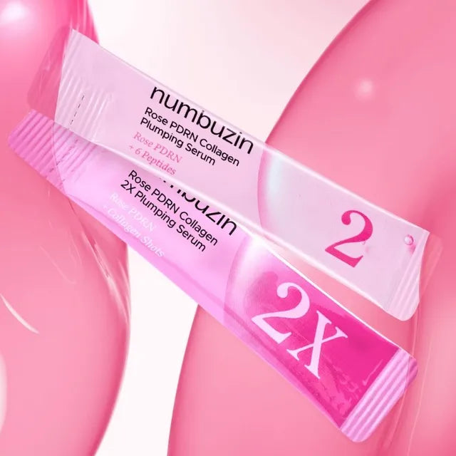 Numbuzin No.2 Rose PDRN Collagen Plumping Serum Duo — PDRN and collagen plump and firm the skin