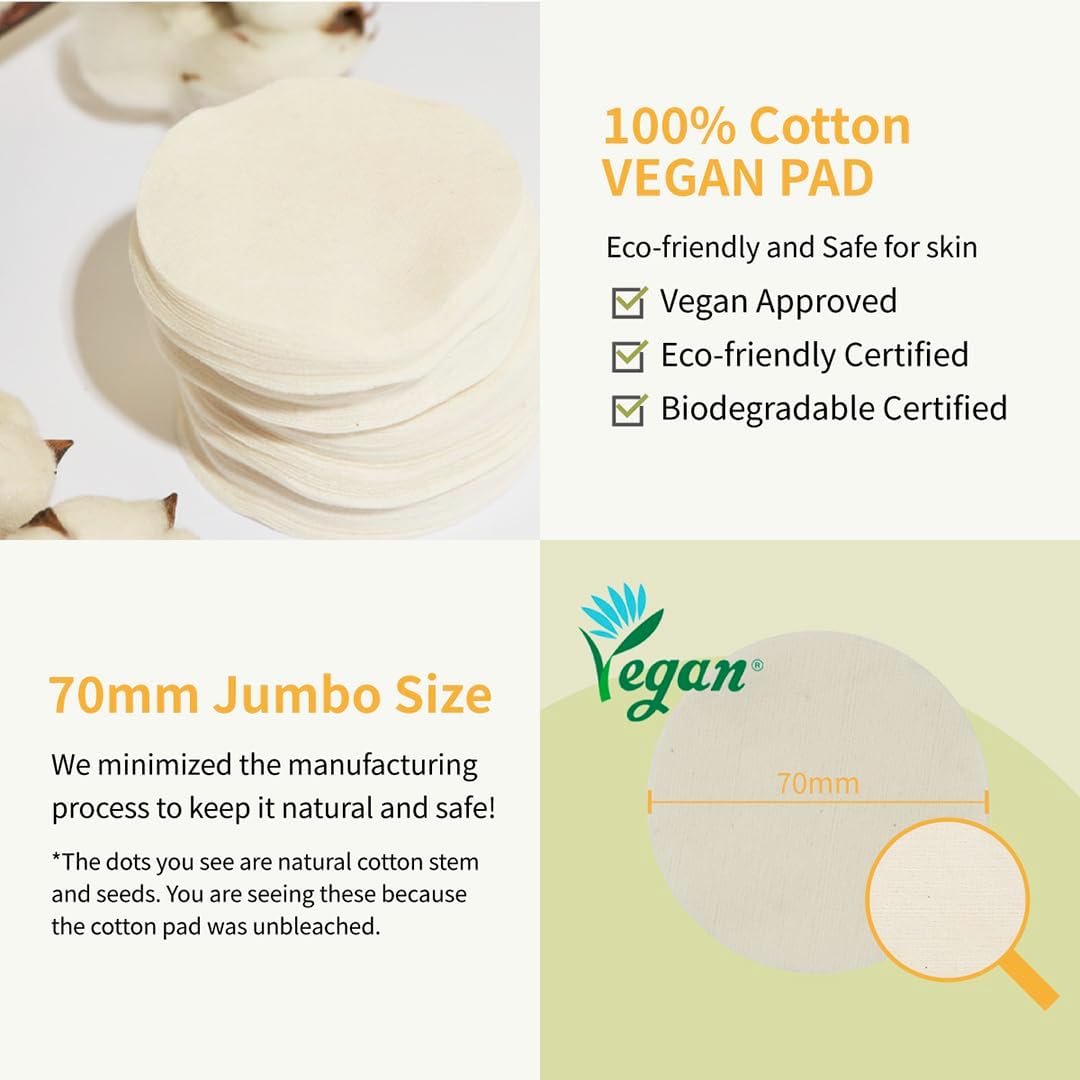 Numbuzin No.3 Radiance Glowing Jumbo Essence Pad — dual-sided pad for exfoliating and soothing