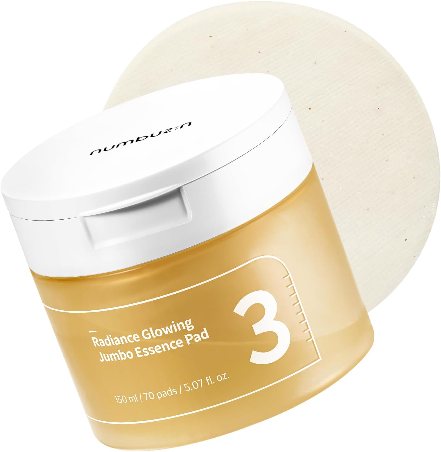 Numbuzin No.3 Radiance Glowing Jumbo Essence Pad — exfoliating glow essence pads