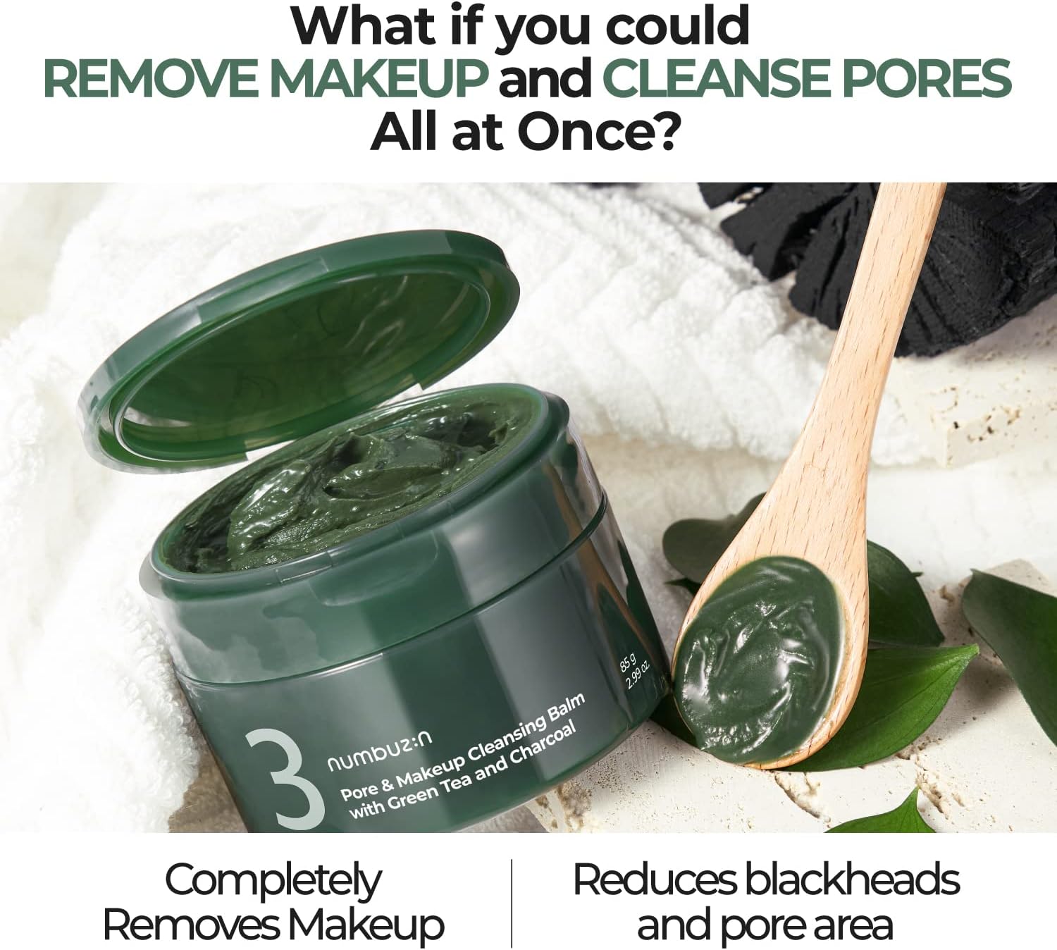 Numbuzin No.3 Skin Softening Mask Cleansing Balm — doubles as a softening mask for smoother skin