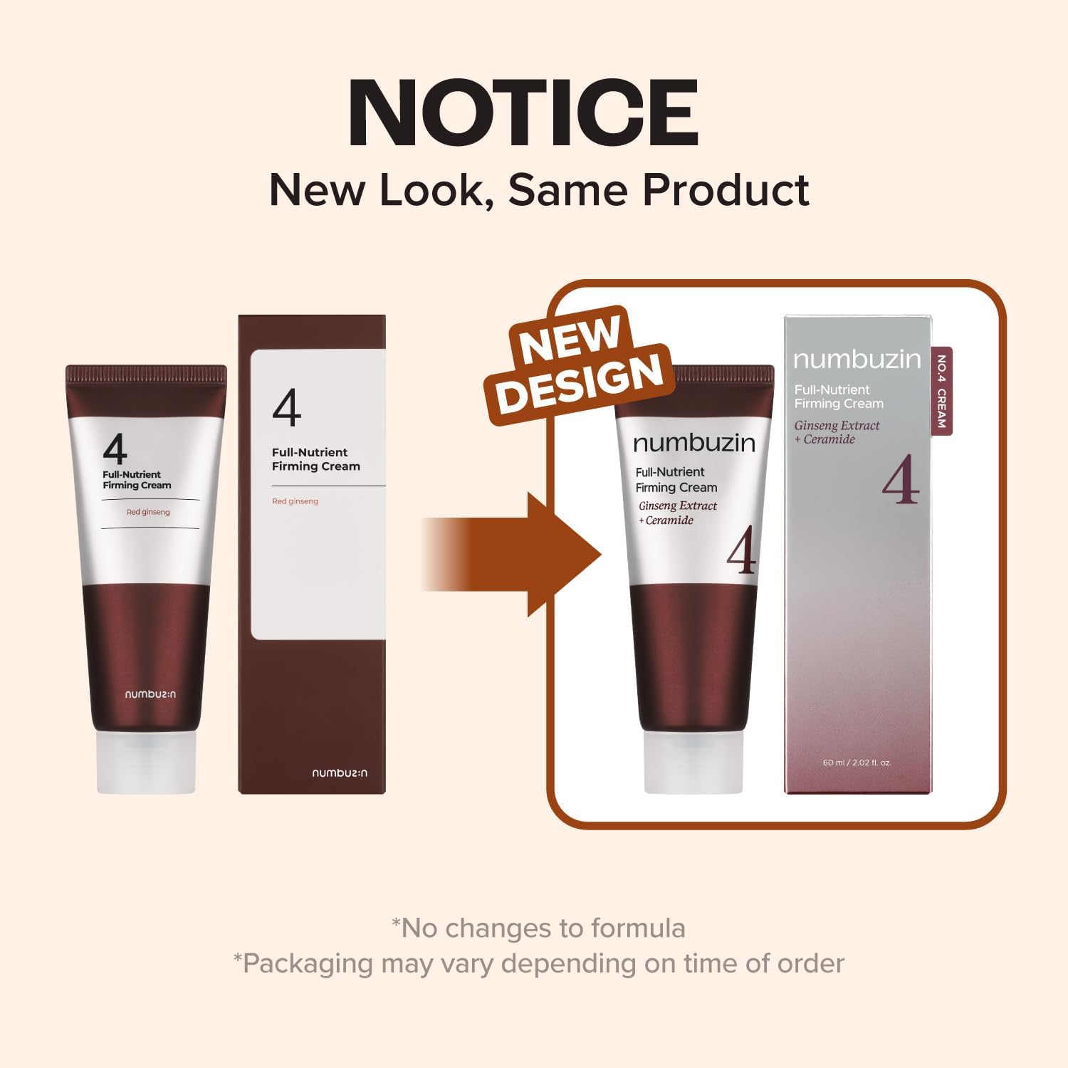 Numbuzin No.4 Full Nutrient Firming Cream — helps firm and improve skin elasticity