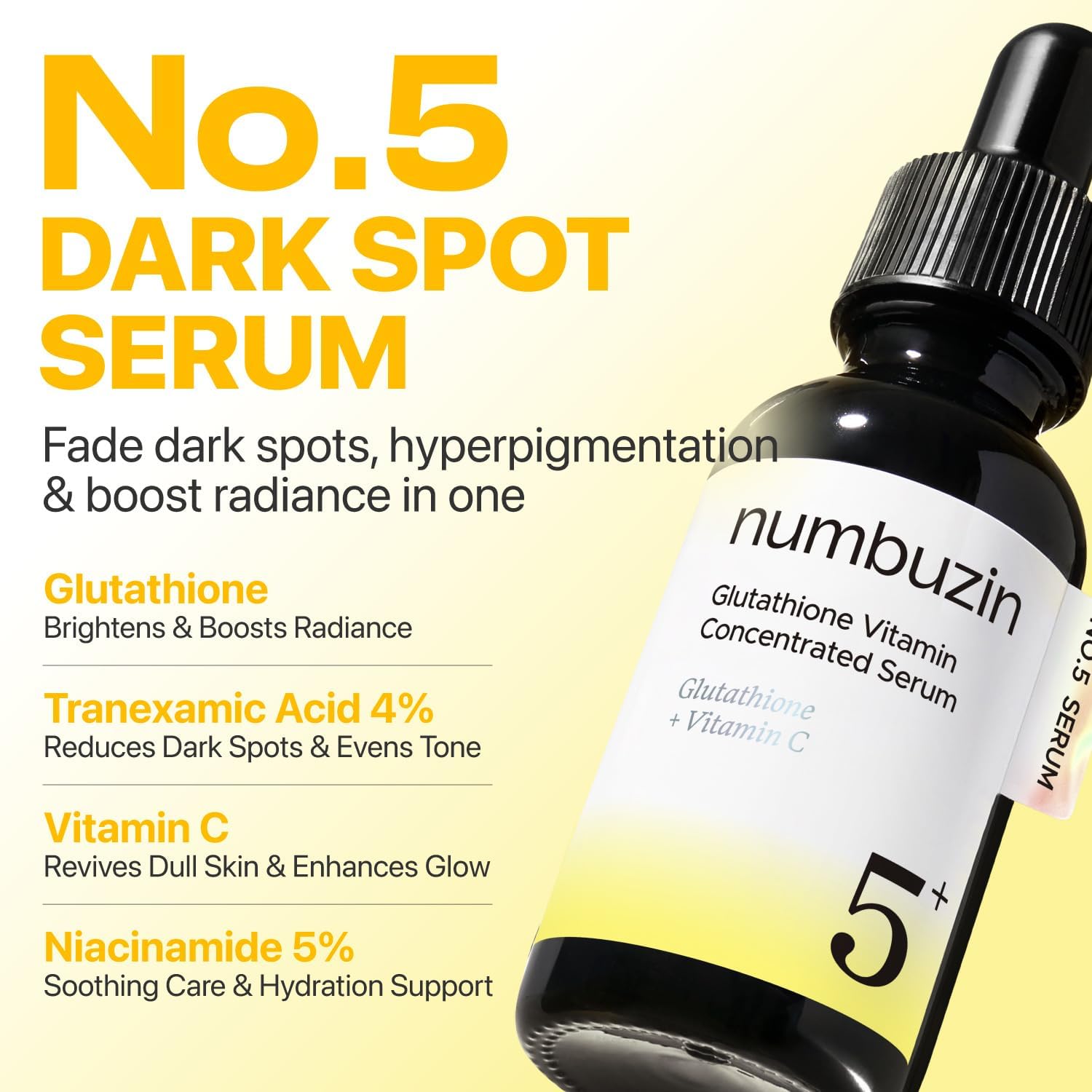 Numbuzin No.5 Vitamin Concentrated Serum — concentrated vitamins brighten dull skin