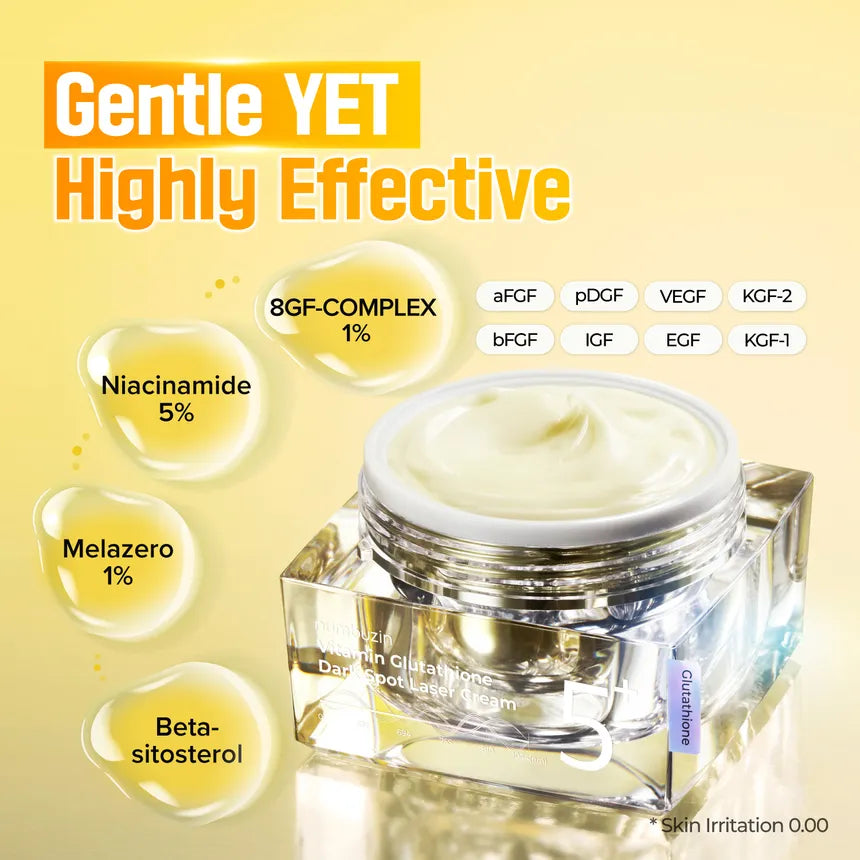 Numbuzin No.5+ Vitamin Glutathione Dark Spot Laser — glutathione and vitamins brighten dull skin